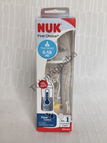 NUK First Choice+ cumisüveg, 6-18 hónapos korig