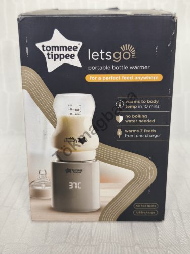 Tommee Tippee LetsGo hordozható elektromos cumisüveg melegítő, USB-n keresztül tölthető
