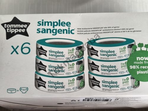 Tommee Tippee Simplee Sangenic utántöltők, 6 db