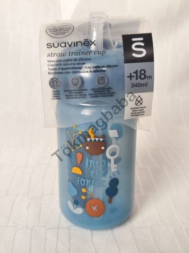 Suavinex szívószálas tanulópohár, 18m+