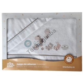 Interbaby 3 részes flanel ágynemű garnitúra