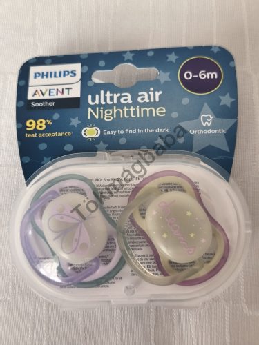 Philips Avent Ultra Air éjszakai sötétben világító cumi szett, 0-6 hónapos korig